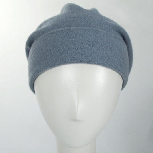 Parkhurst | Wool Slouchy Beanie Hat | 500857 | front | NICKEL GREY
