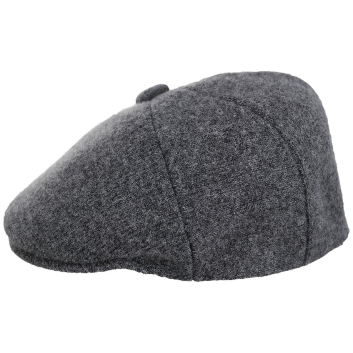 Kangol | Wool 575 Panel Flat Cap | 160837 | profile | FLANNEL