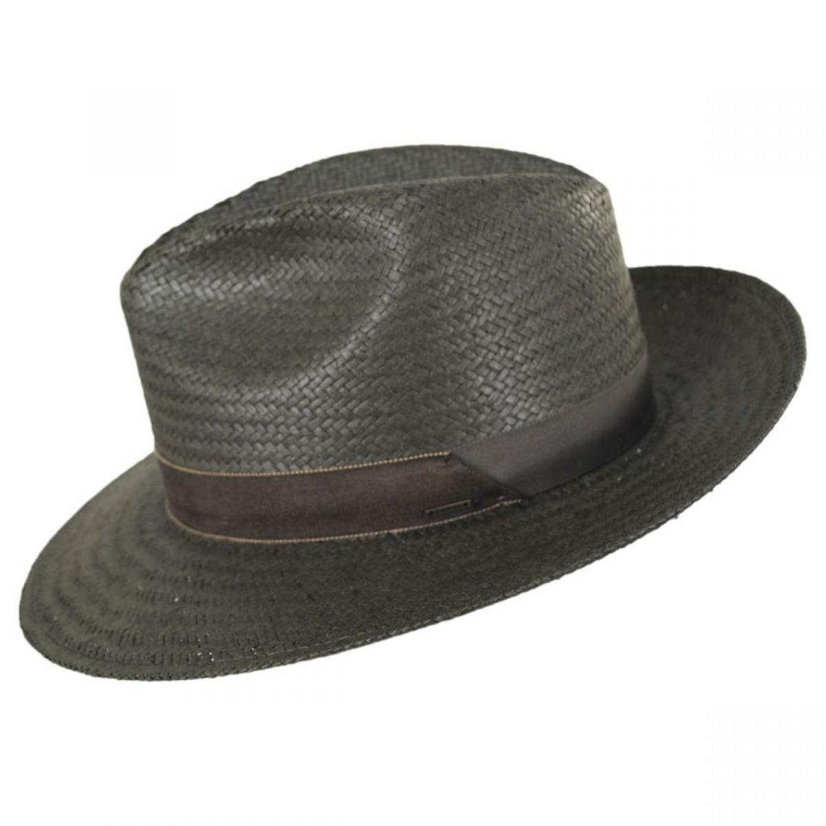 Bailey 1922 | Rothney Raindura Straw Fedora Hat - Kapok Green | 127873SS24 | profile | KAPOK GREEN