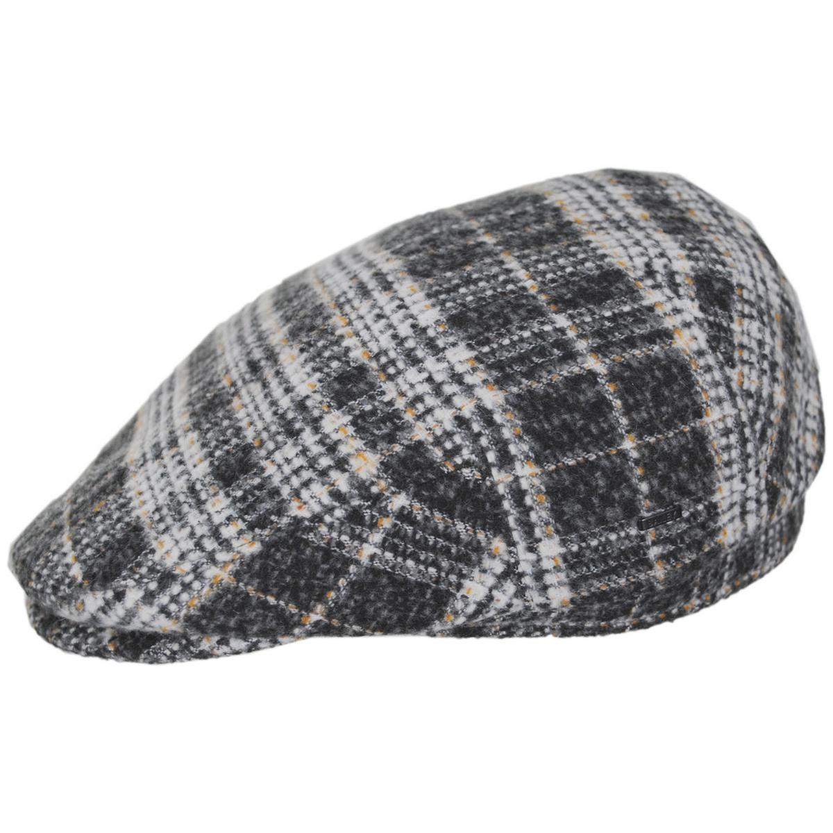 Bailey 1922 | Axel Plaid Earflap Ivy Cap | 167238 | profile | BLACK PLAID