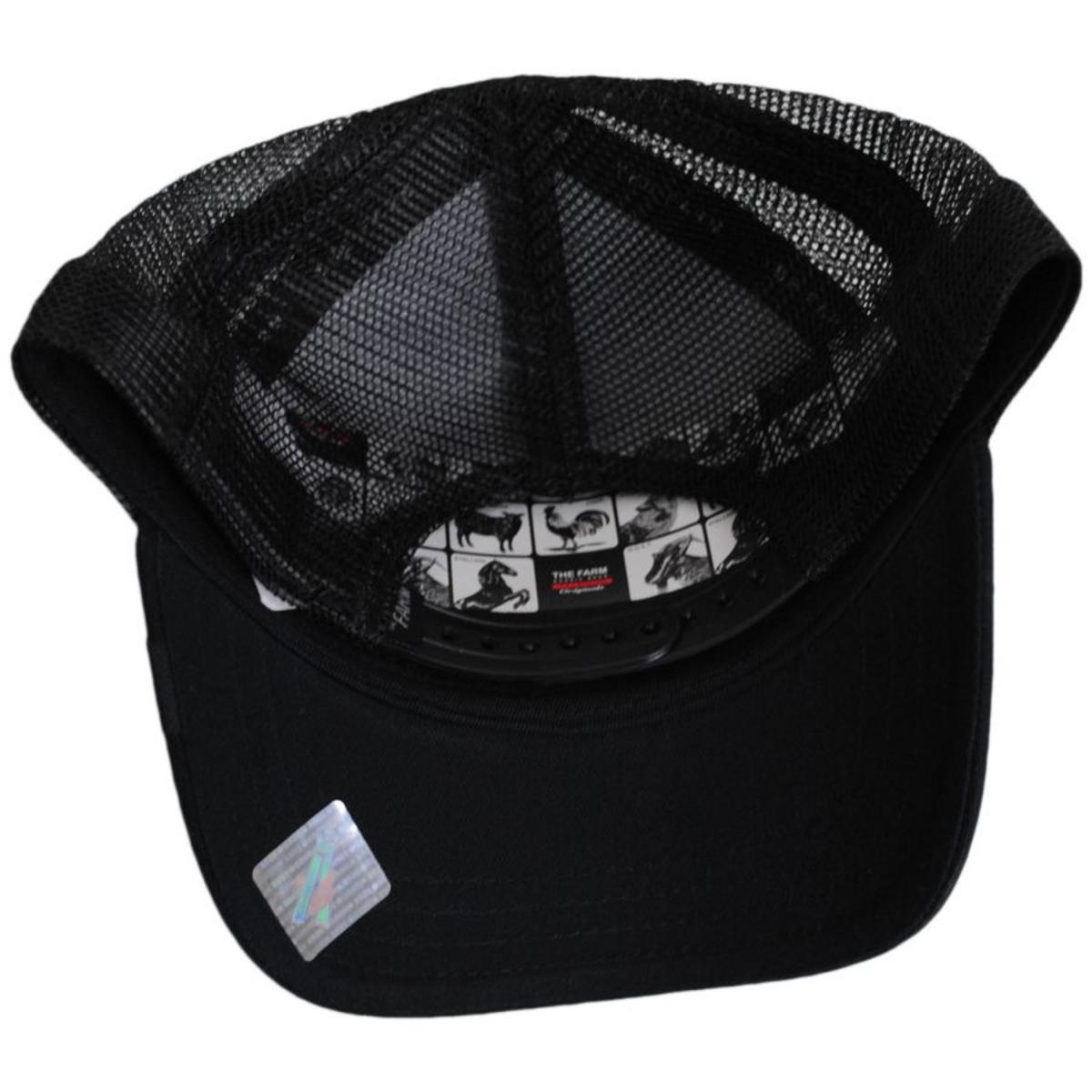 Goorin Bros | White Tiger Mesh Trucker Snapback Baseball Cap | 200368 | under | BLACK