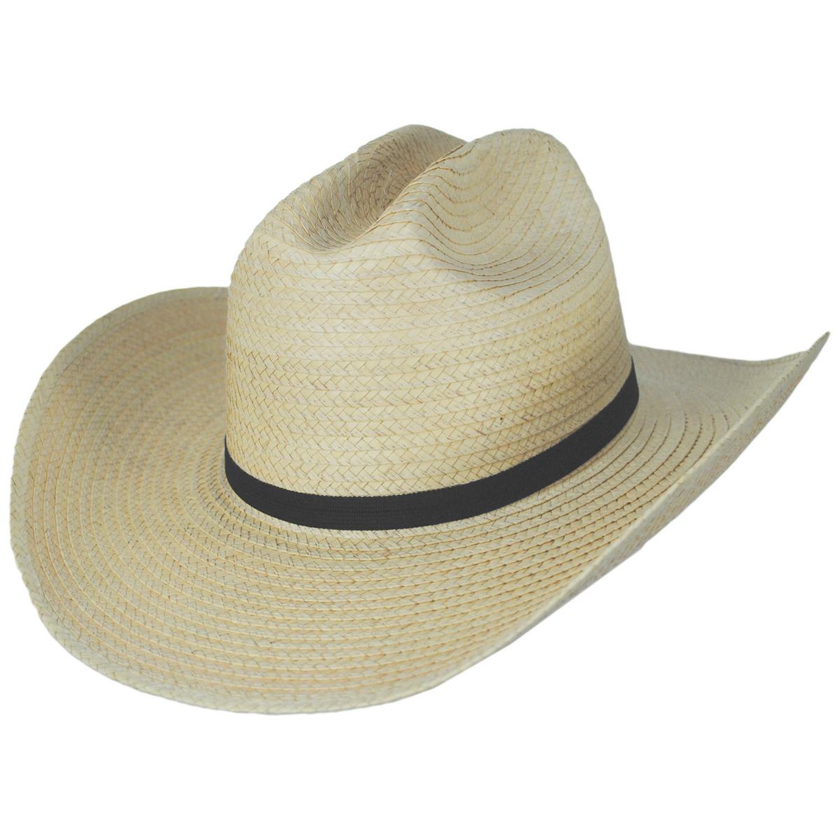 SunBody Hats | Kid's Cattleman Guatemalan Palm Leaf Straw Hat | 505450 | lead | NATURAL