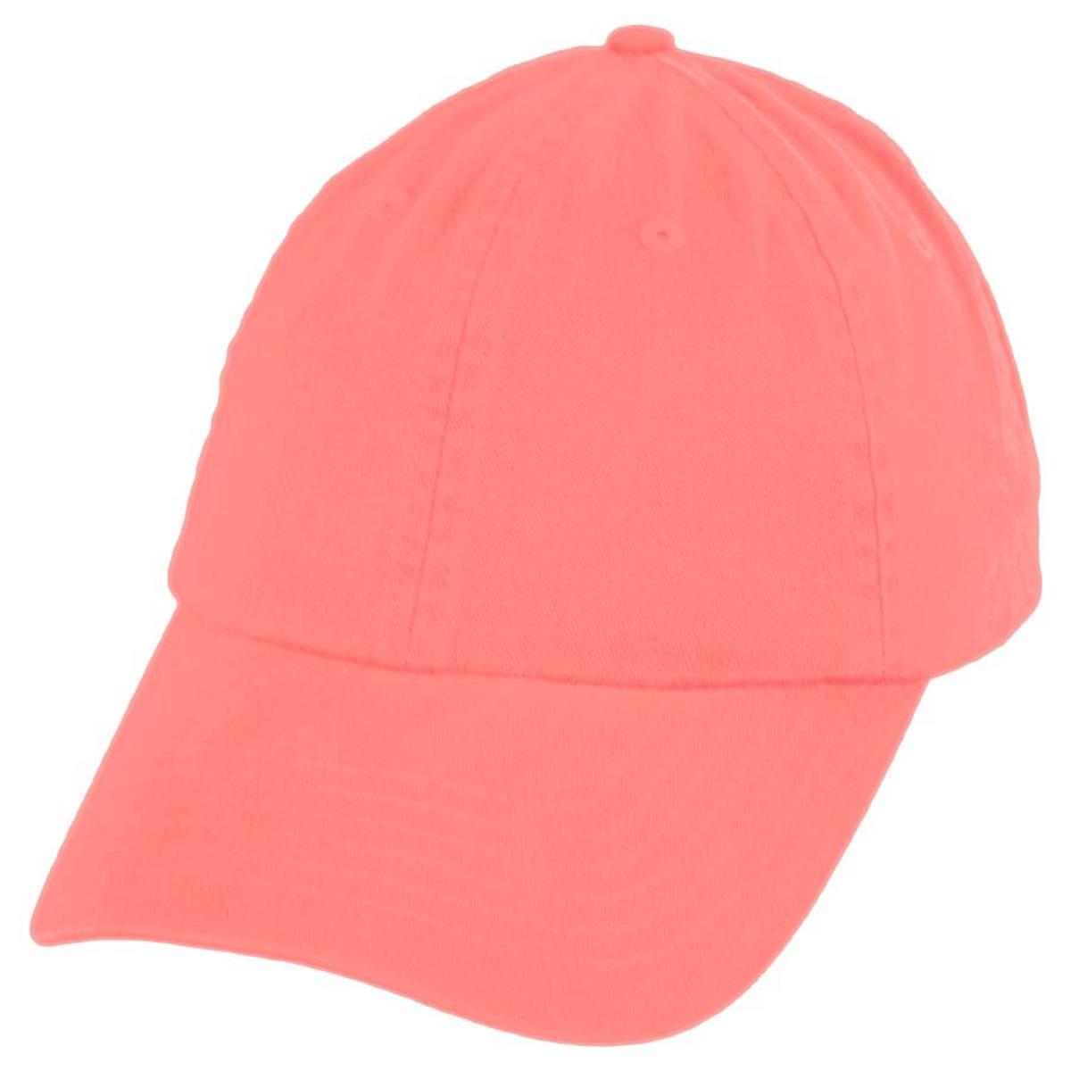 HeadShots by KC Caps | Adult LoPro Strapback Baseball Cap Dad Hat | 200510 | lead | CORAL