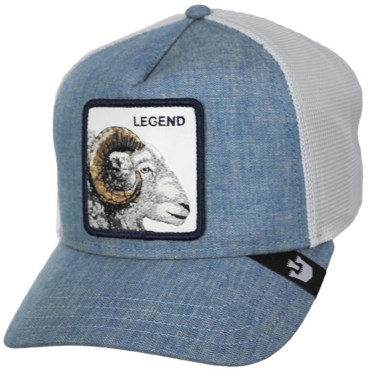 Goorin Bros | Legend Herringbone Mesh Trucker Snapback Baseball Cap | 200702 | lead | BLUE