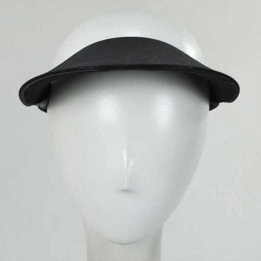 No Headache | Shimmer Midsize Visor | 195908 | front | BLACK