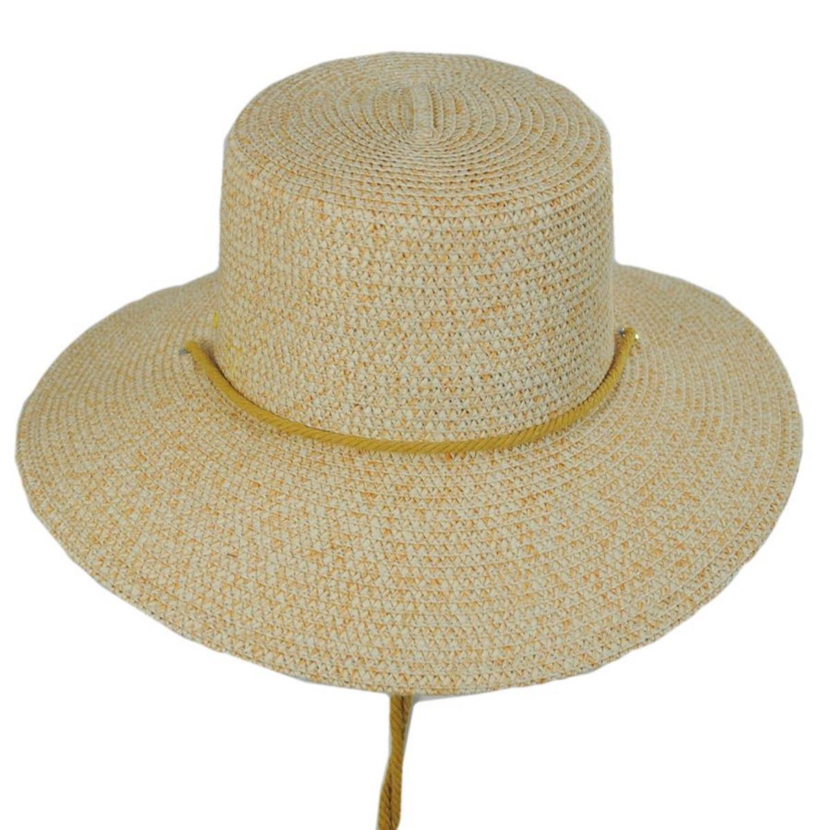 Betmar | Ellen Toyo Braid Straw Bucket Hat | 101146 | front | NATURAL HEATHER