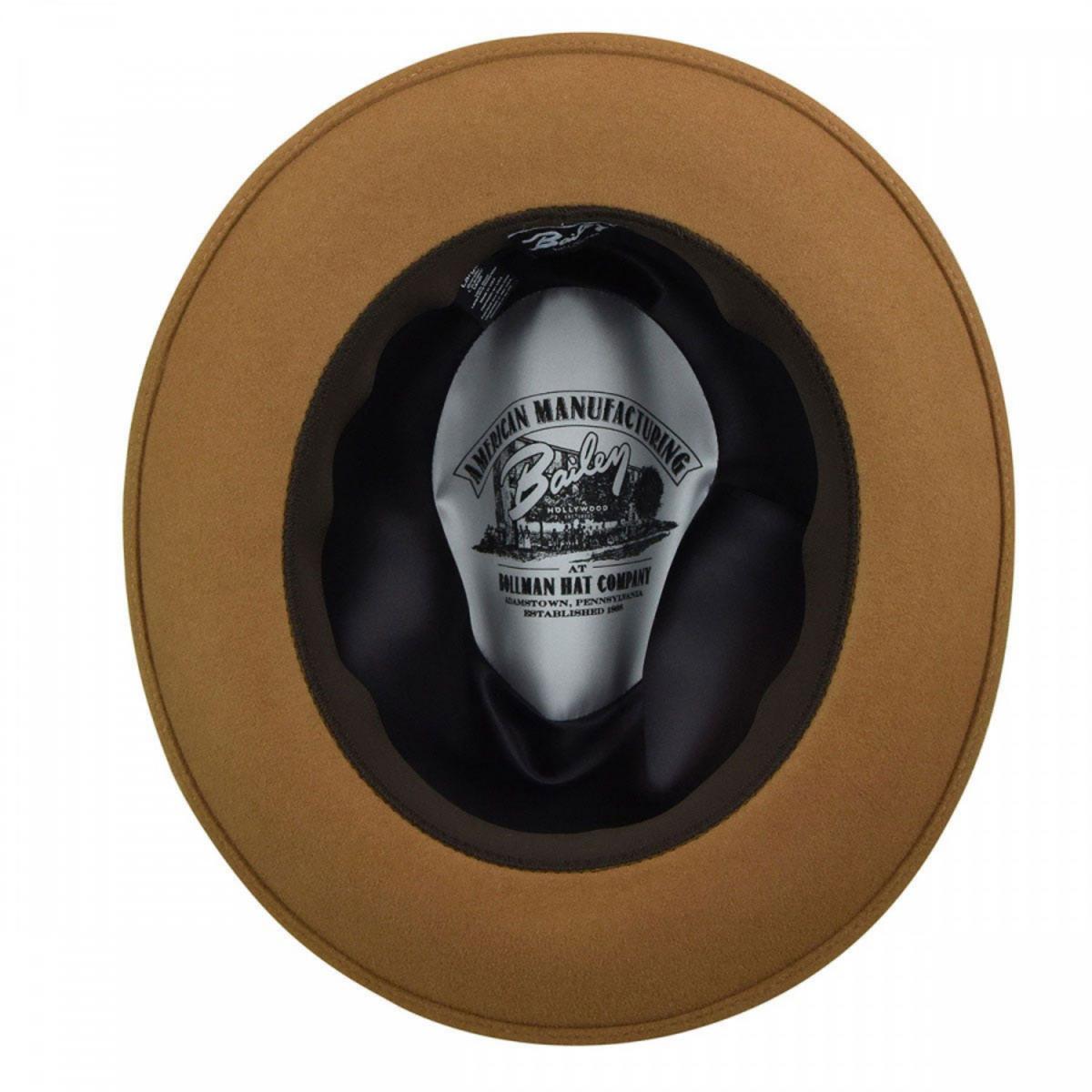 Bailey 1922 | Winters Elite Wool Felt Fedora Hat | 130168 | under | CAMEL