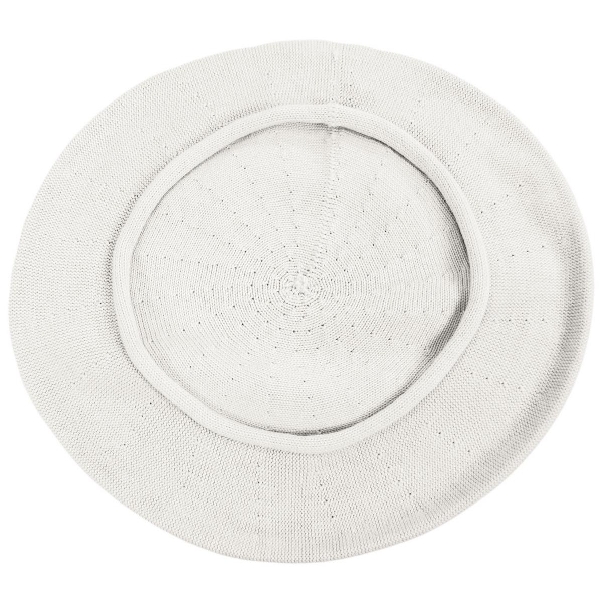 sur la tete | Wholesale Cotton Beret - 11.5 inch Diameter B2B Pre-Pack | B2B151101 | under | WHITE