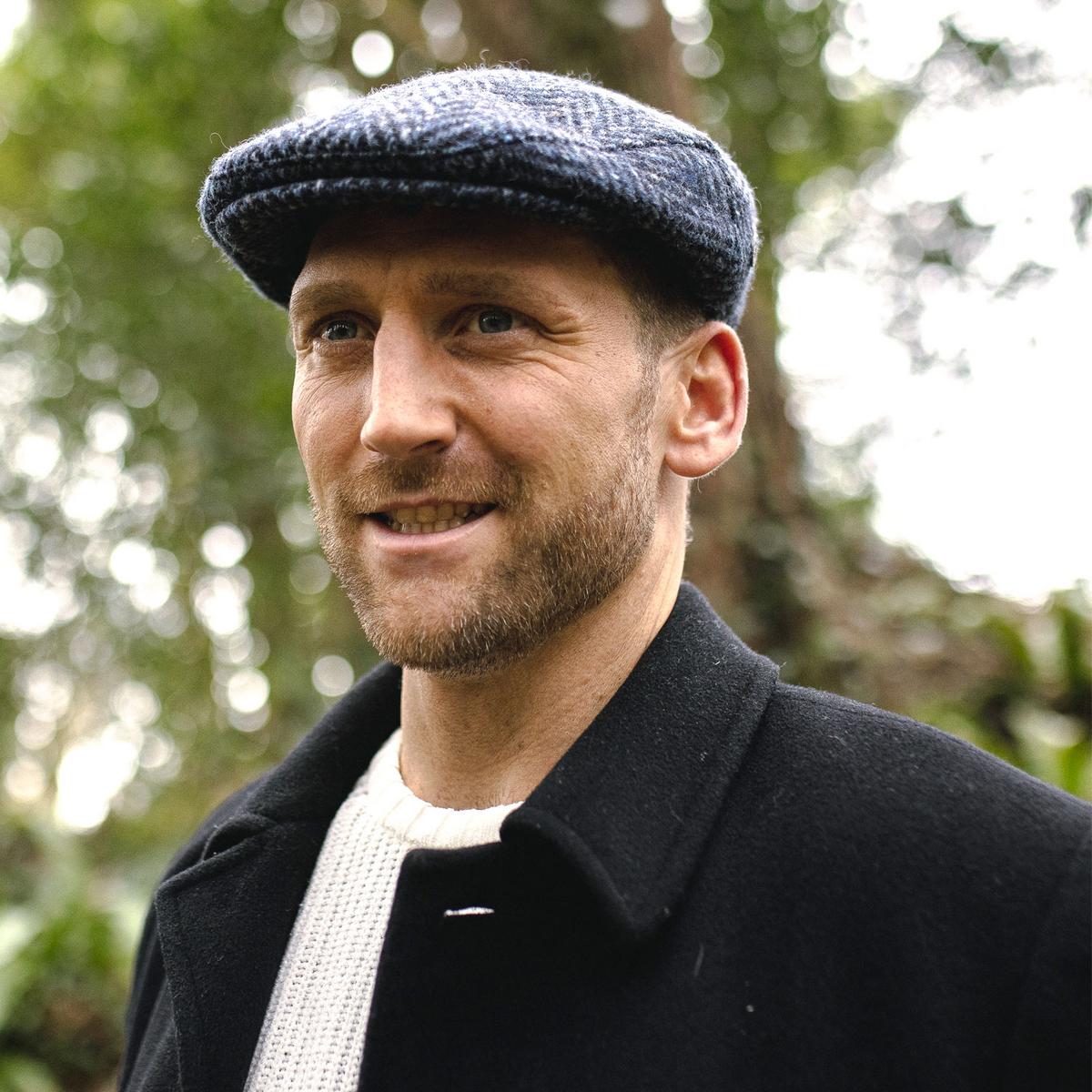 Jaxon & James | Dunmore Donegal Tweed Wool Ivy Cap | 170015 | lsmtwo | NAVY/BLACK