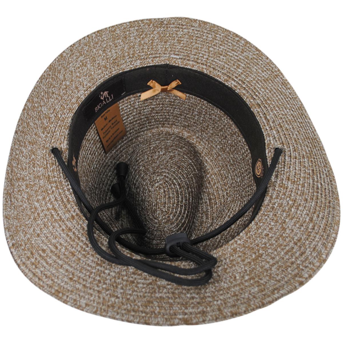 Bigalli | Odyssey Poly Braid Aussie Fedora Hat | 129249 | under | KHAKI