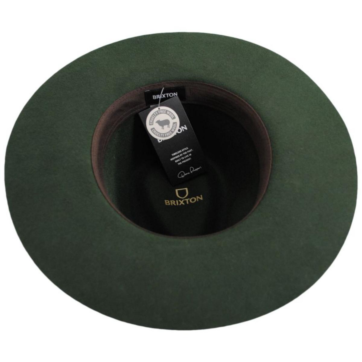 BRIXTON HATS | Cohen Wool Felt Cowboy Hat - Moss | 135650SS23 | under | MOSS