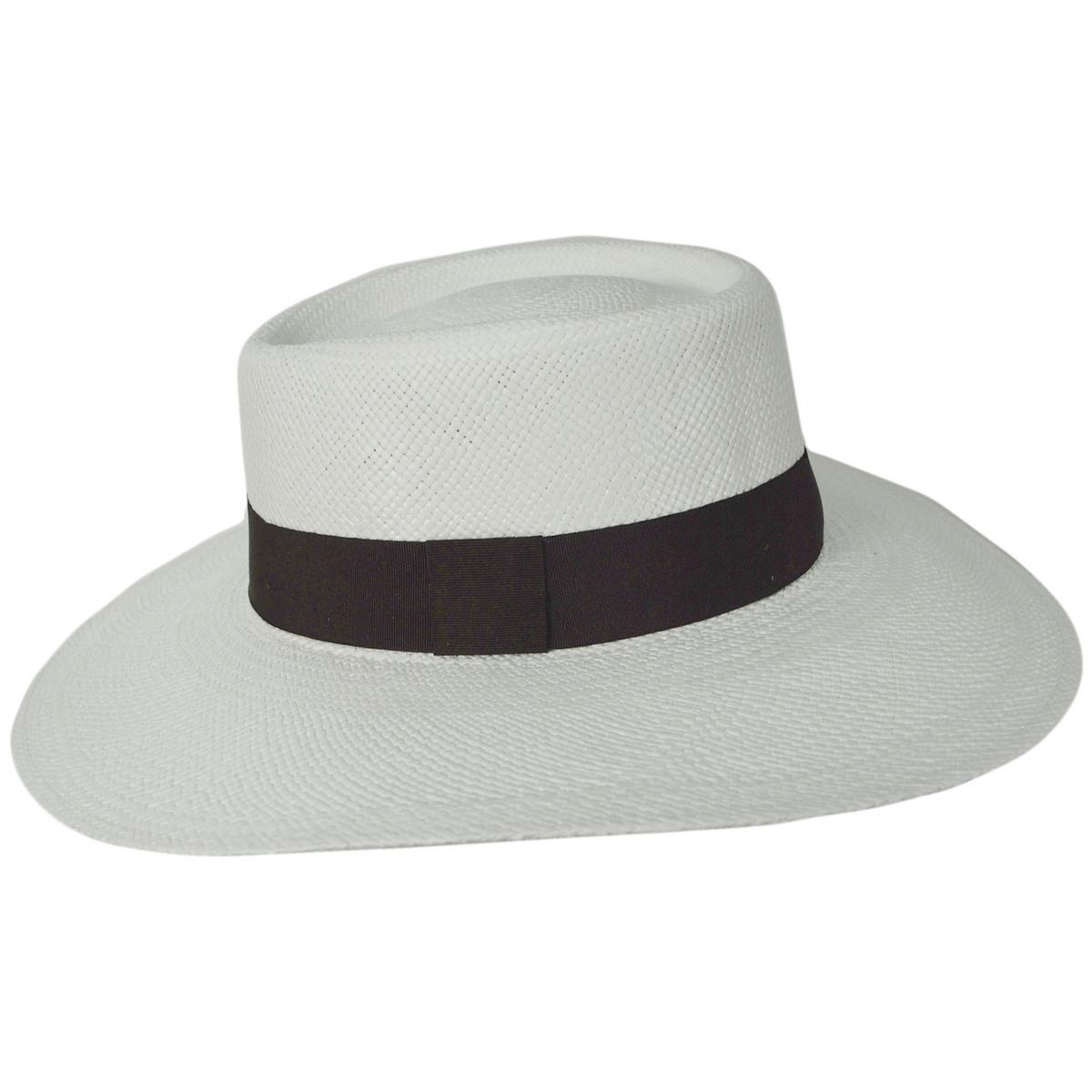 3 Regions Trade Co. | Gaucho Brisa Grade 4-5 Panama Straw Hat | 128752 | profile | WHITE/BROWN