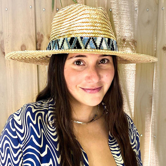 NIKKI BEACH | Mykonos Milan Straw Rancher Fedora Hat - FINAL SALE | 102719 | lsftwo | NATURAL