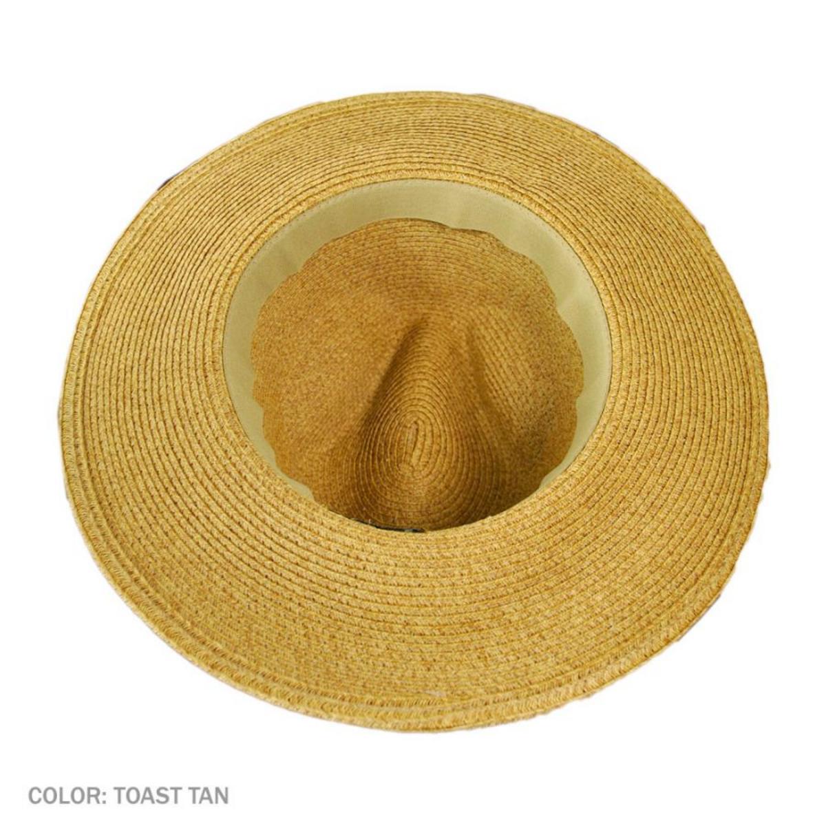 Scala | Toyo Straw Braid Fedora Hat | 101408 | under | TOAST