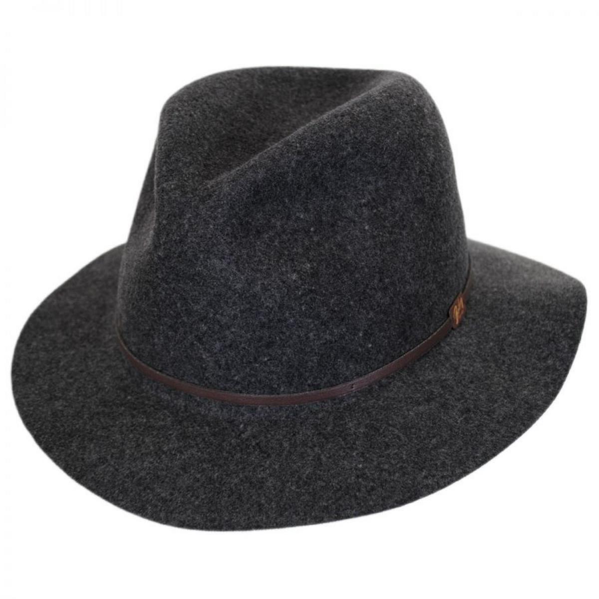 Bailey 1922 | Jackman Rollable Wool LiteFelt Fedora Hat | 130074 | lead | CHARCOAL