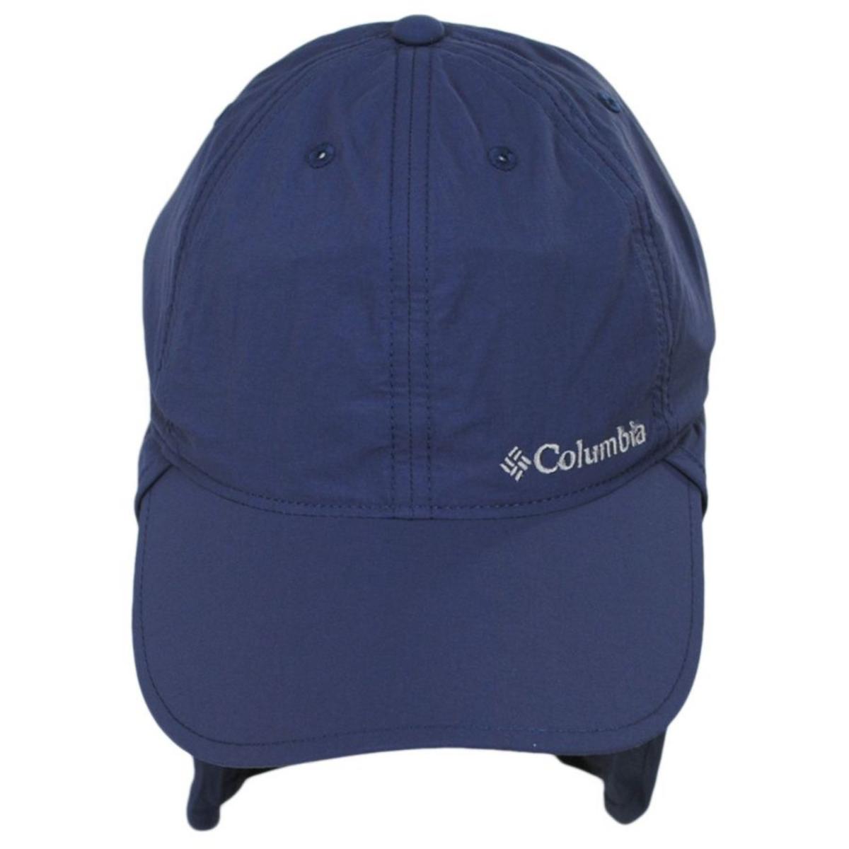 Columbia Sportswear | Schooner Bank Cachalot Neckflap Baseball Cap | 400108 | front | NAVY BLUE