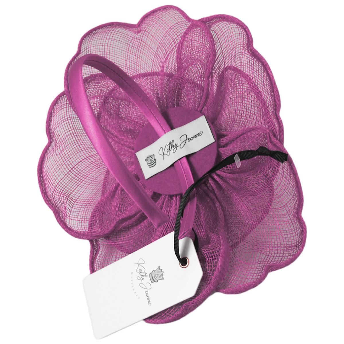 Rosa Sinamay Straw Fascinator Hat