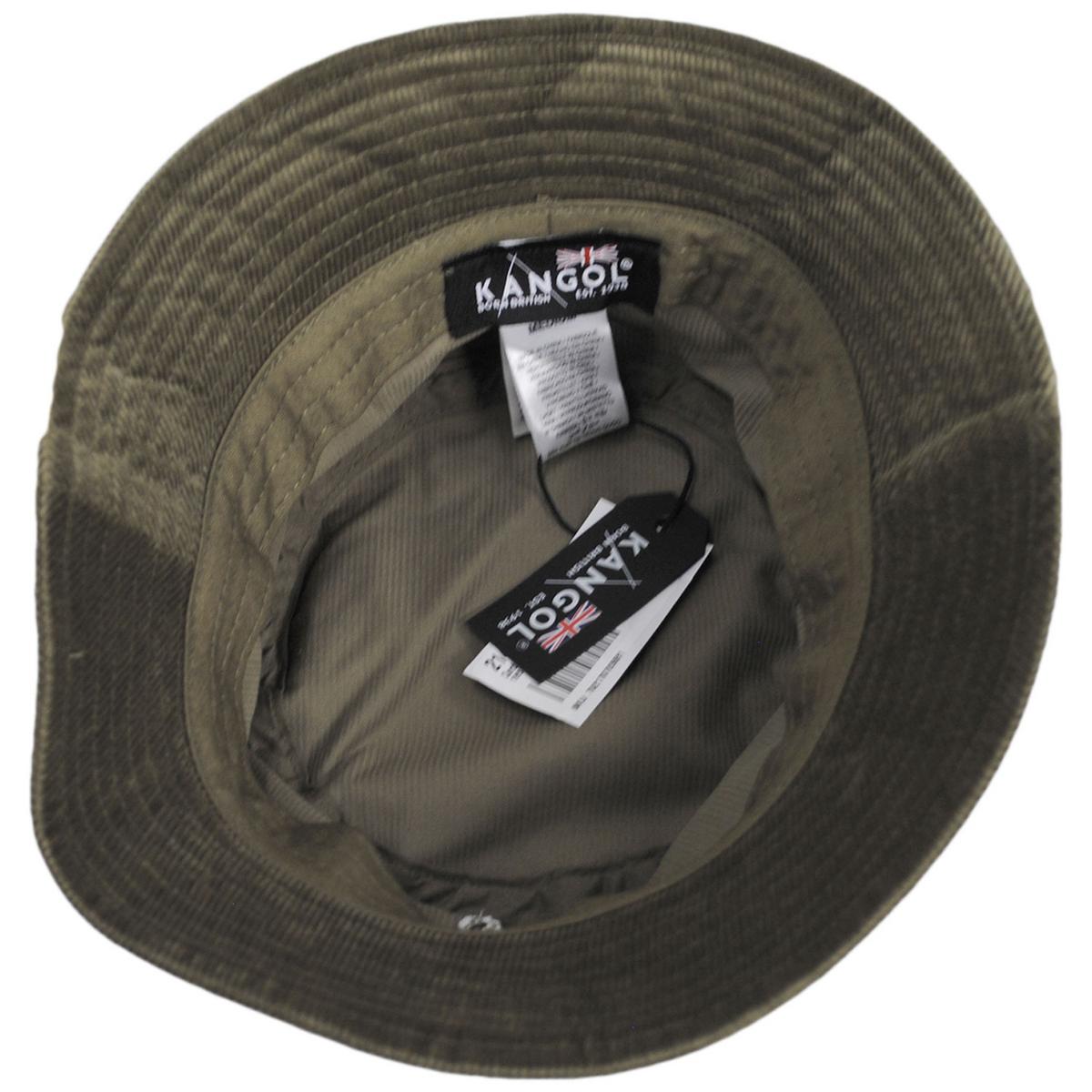 Kangol | Corduroy Cotton Blend Bucket Hat | 185710 | under | NICKEL