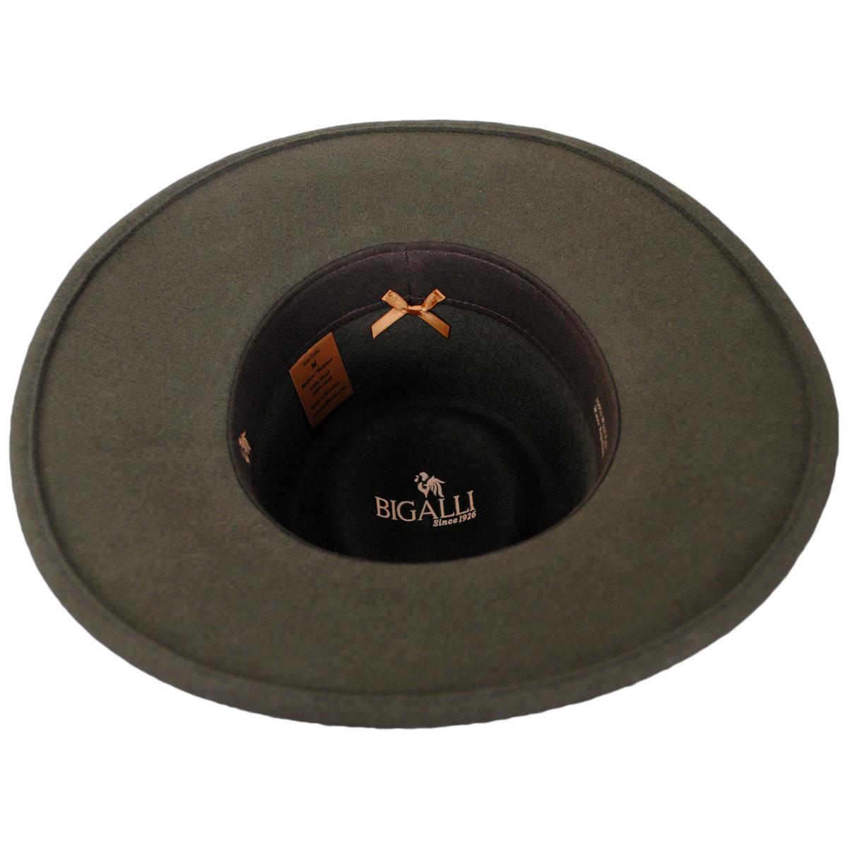 Bigalli | Australian Wool Felt Outback Hat | 131419 | under | MOSS