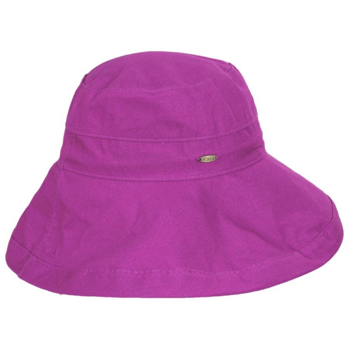 Scala | Lanikai Cotton Sun Hat | 106374 | profile | ORCHID