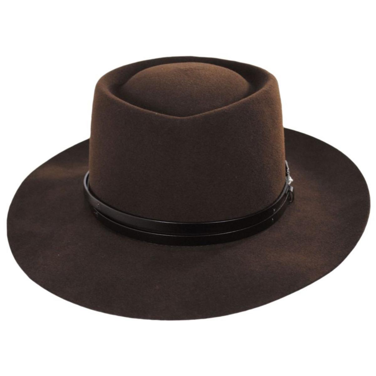 Bailey 1922 | Lang Elite Wool Felt Gambler Hat | 130393 | front | UNIFORM GREEN