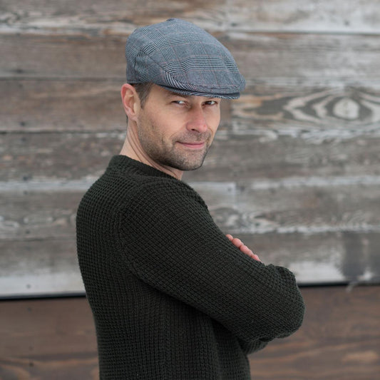 Bigalli | Summer Plaid Fabric Ivy Cap | 161808 | lsmone | KHAKI