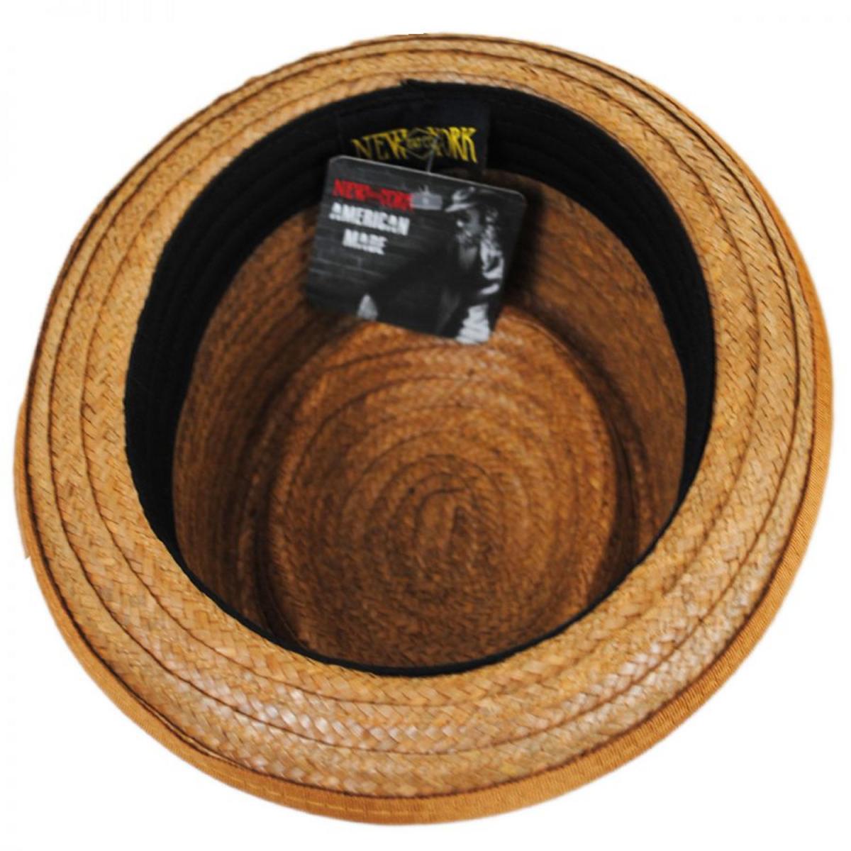 NEW YORK HAT CO | Be Bop Coconut Straw Pork Pie Hat | 128403 | under | NATURAL