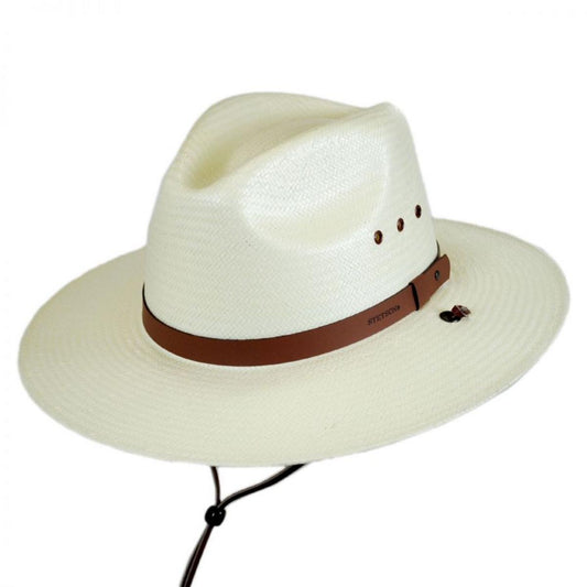 Stetson | Los Alamos Toyo Straw Safari Fedora Hat | 126973 | lead | NATURAL