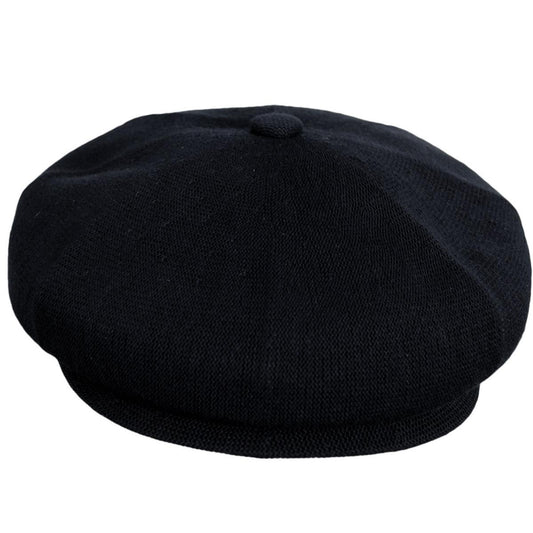 Kangol | Bamboo Hawker Newsboy Cap | 160882 | front | BLACK