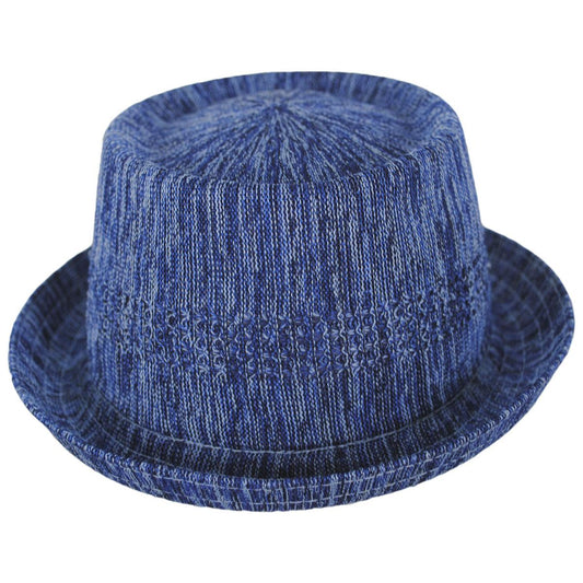 Kangol | Color Burst Ventair Mowbray Pork Pie Hat | 185822 | front | DENIM GRADIENT