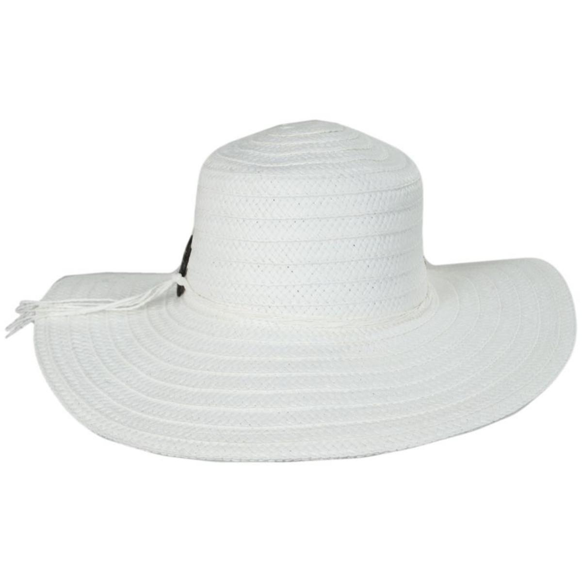 Cappelli | Perdido Toyo Braid Swinger Sun Hat | 101262 | front | WHITE