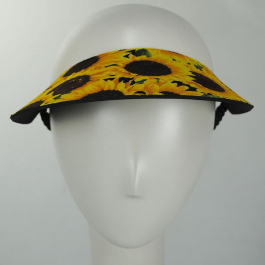 The Incredible Sunvisor | Springlace Sunflowers Sunvisor | 196358 | front | YELLOW