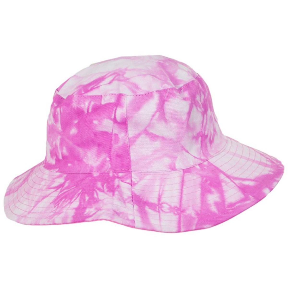 Karen Keith | Tie Dye Cotton Reversible Bucket Hat | 401403 | front | FUCHSIA