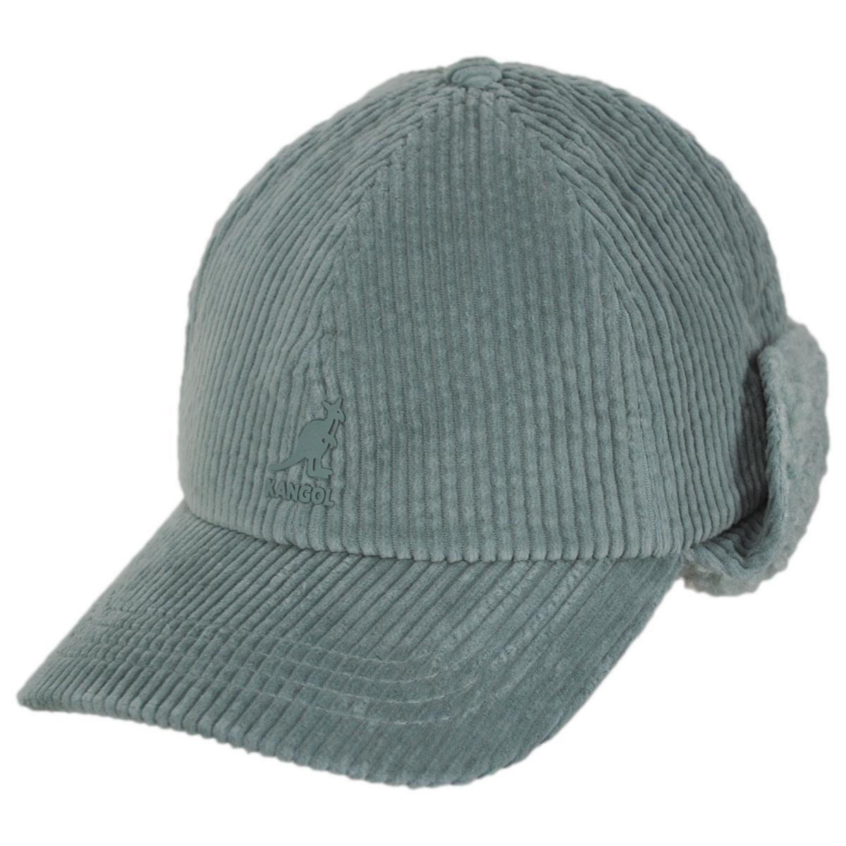 Kangol | Corduroy Earflap Fitted Baseball Cap | 201116 | lead | SAGE GREEN