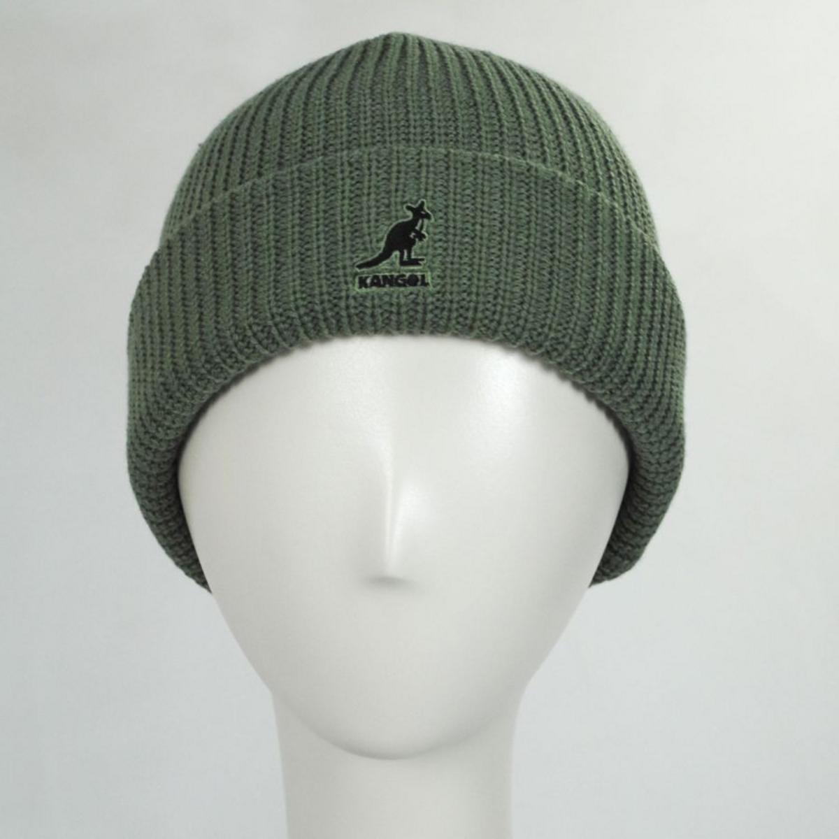 Kangol | Cardinal 2 Way Acrylic Beanie Hat | 500420 | under | OIL GREEN