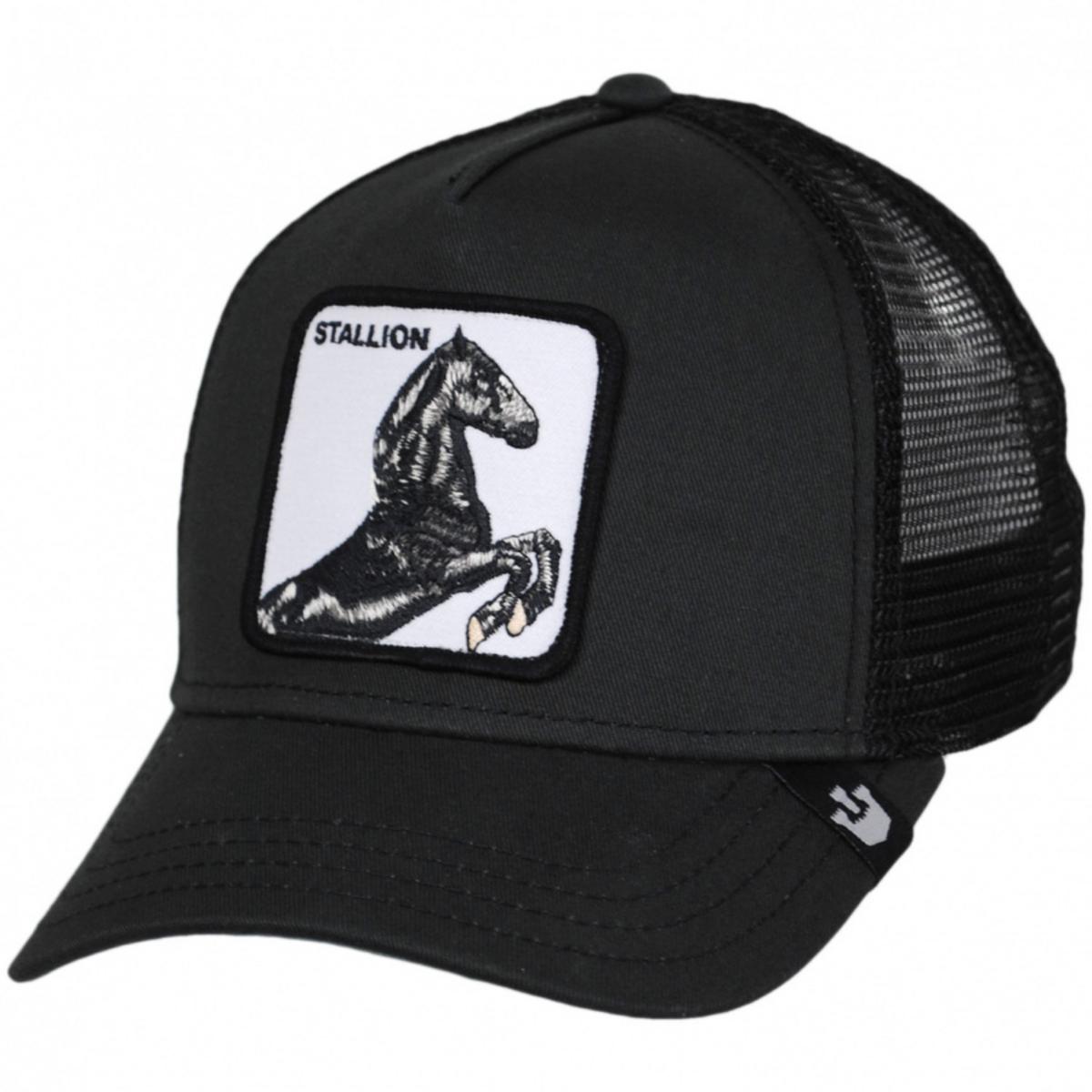 Goorin Bros | Stallion Mesh Trucker Snapback Baseball Cap | 200373 | lead | BLACK