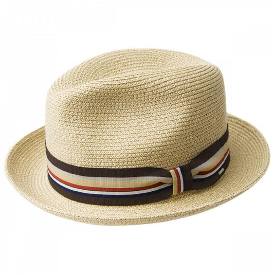 Bailey 1922 | Salem Braided Toyo Straw Fedora Hat | 127810 | lead | NATURAL