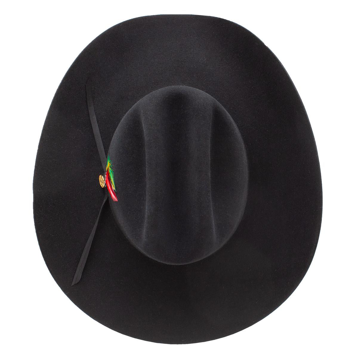Stetson | The Rancher 160th Edition 6X Fur Felt Western Hat | 130753 | top | BLACK