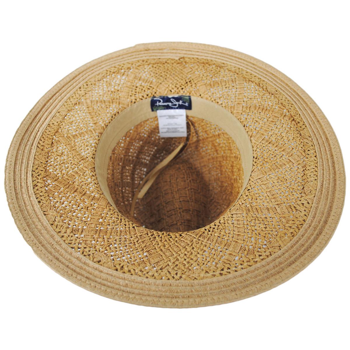 Panama Jack | Bondi Toyo Straw Safari Fedora Hat | 102001 | under | TOAST