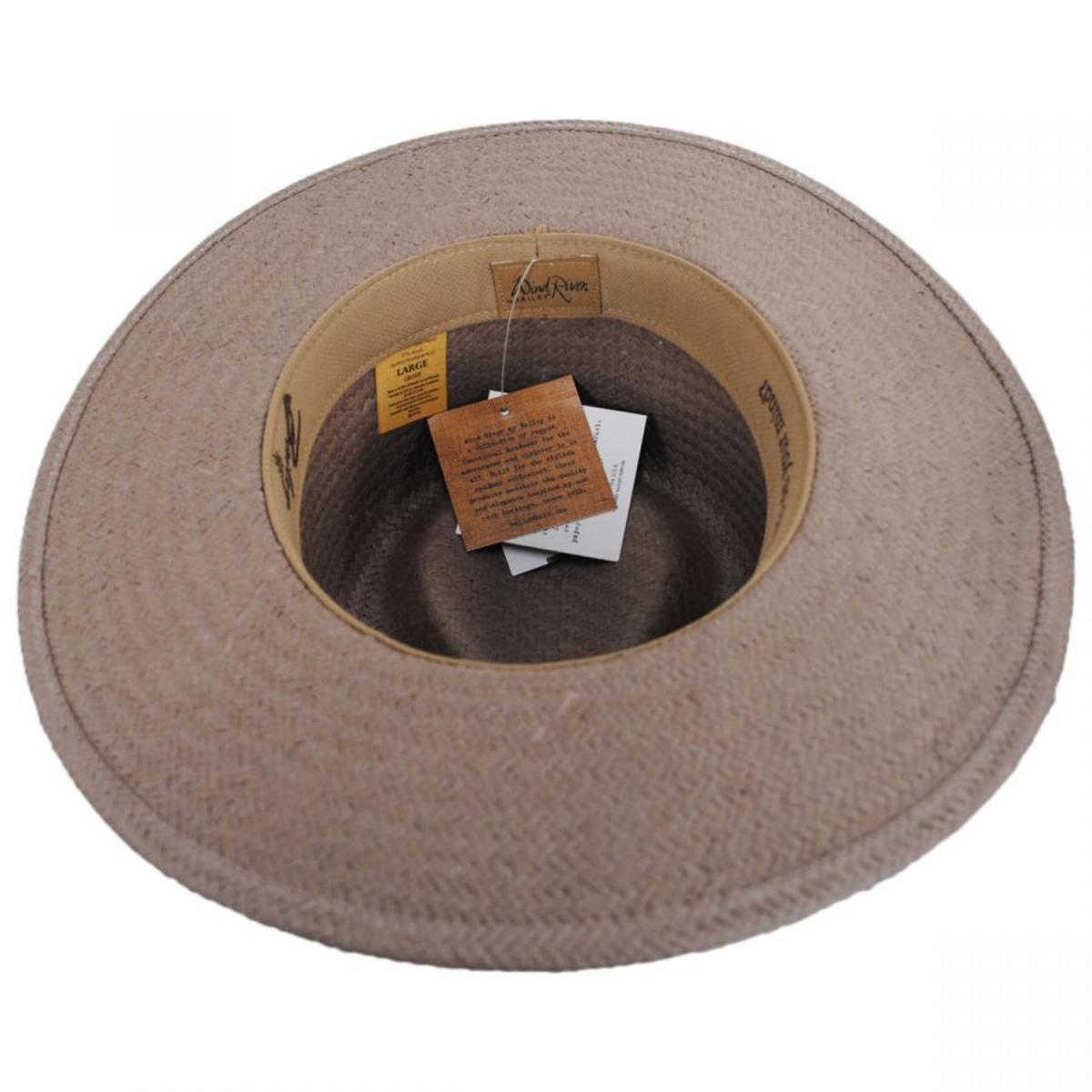 Bailey 1922 | Ore Raindura Straw Blend Outback Hat | 127725 | under | STONE
