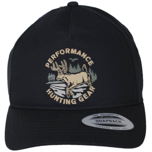 Columbia Sportswear | PHG Sharptail Cotton Snapback Baseball Cap | 400077 | front | BLACK