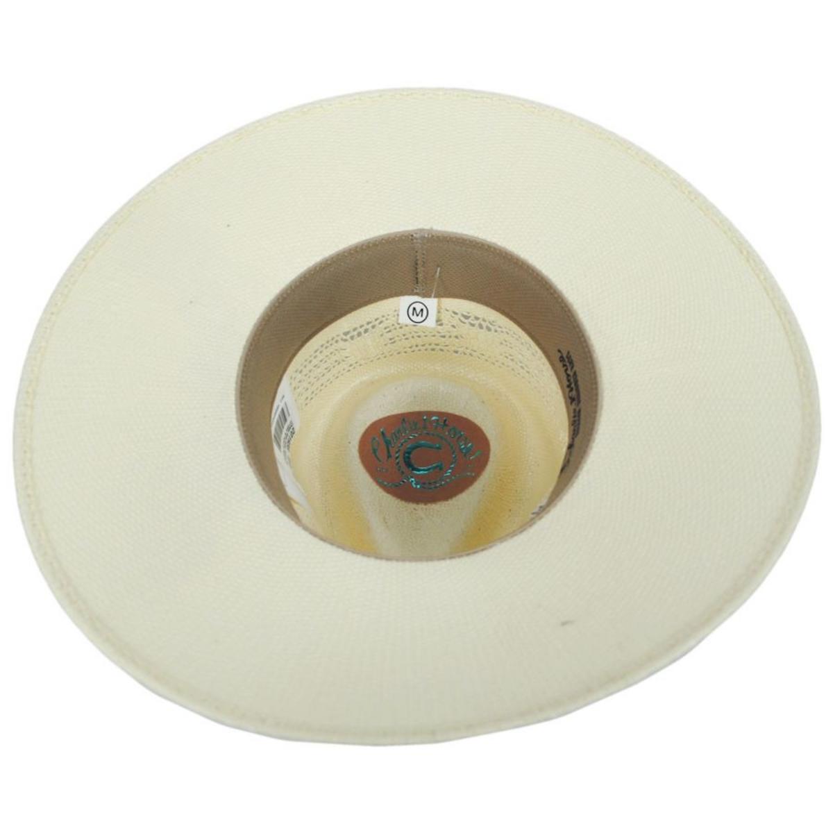 Charlie 1 Horse | Chisos Shantung Straw Fedora Hat | 101668 | under | NATURAL