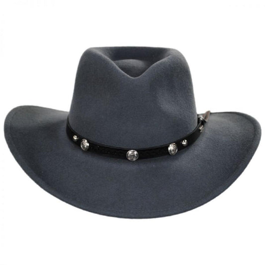 Eddy Bros | Wild Flush Wool Felt Western Hat | 130123 | front | DARK GREY