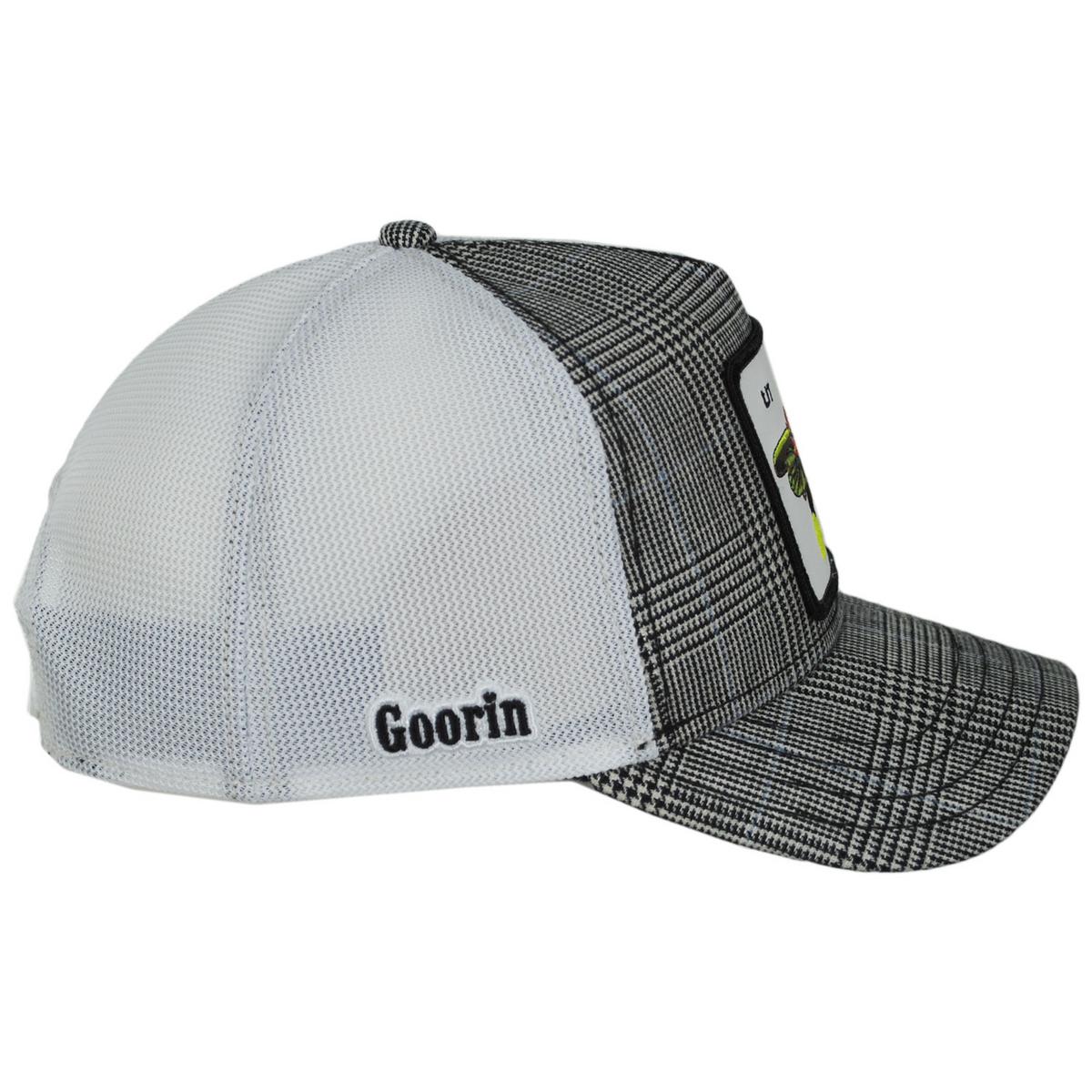 Goorin Bros | Firefly British Plaid Mesh Trucker Snapback Baseball Cap | 200756 | profile | BLACK