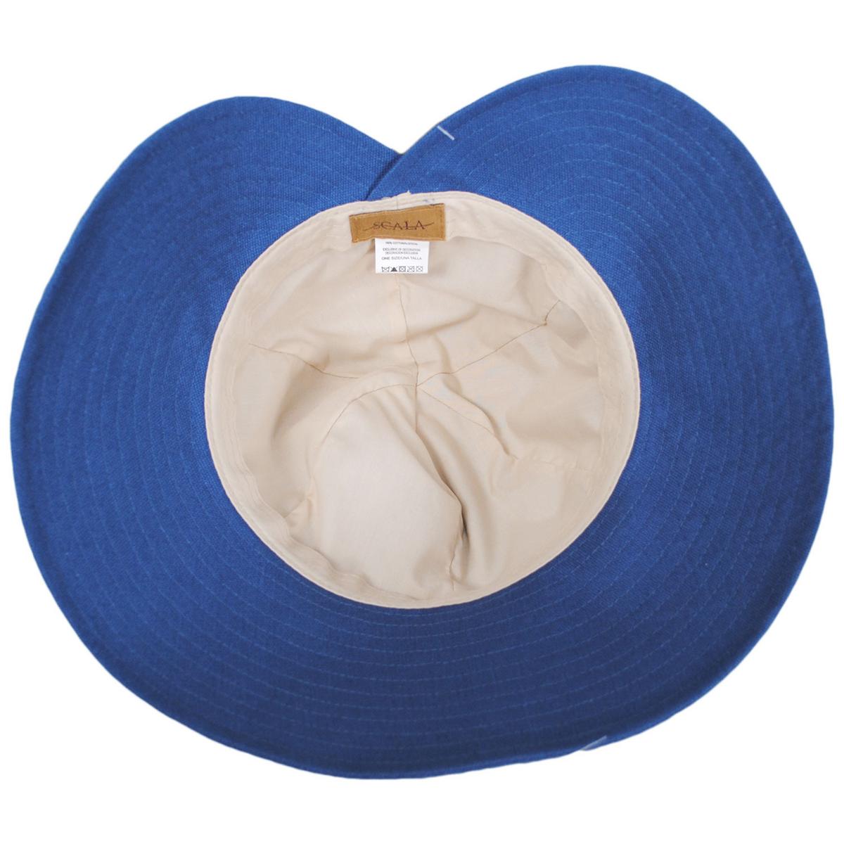 Scala | Elda Cotton Facesaver Cap | 106416 | under | ATLANTIC BLUE