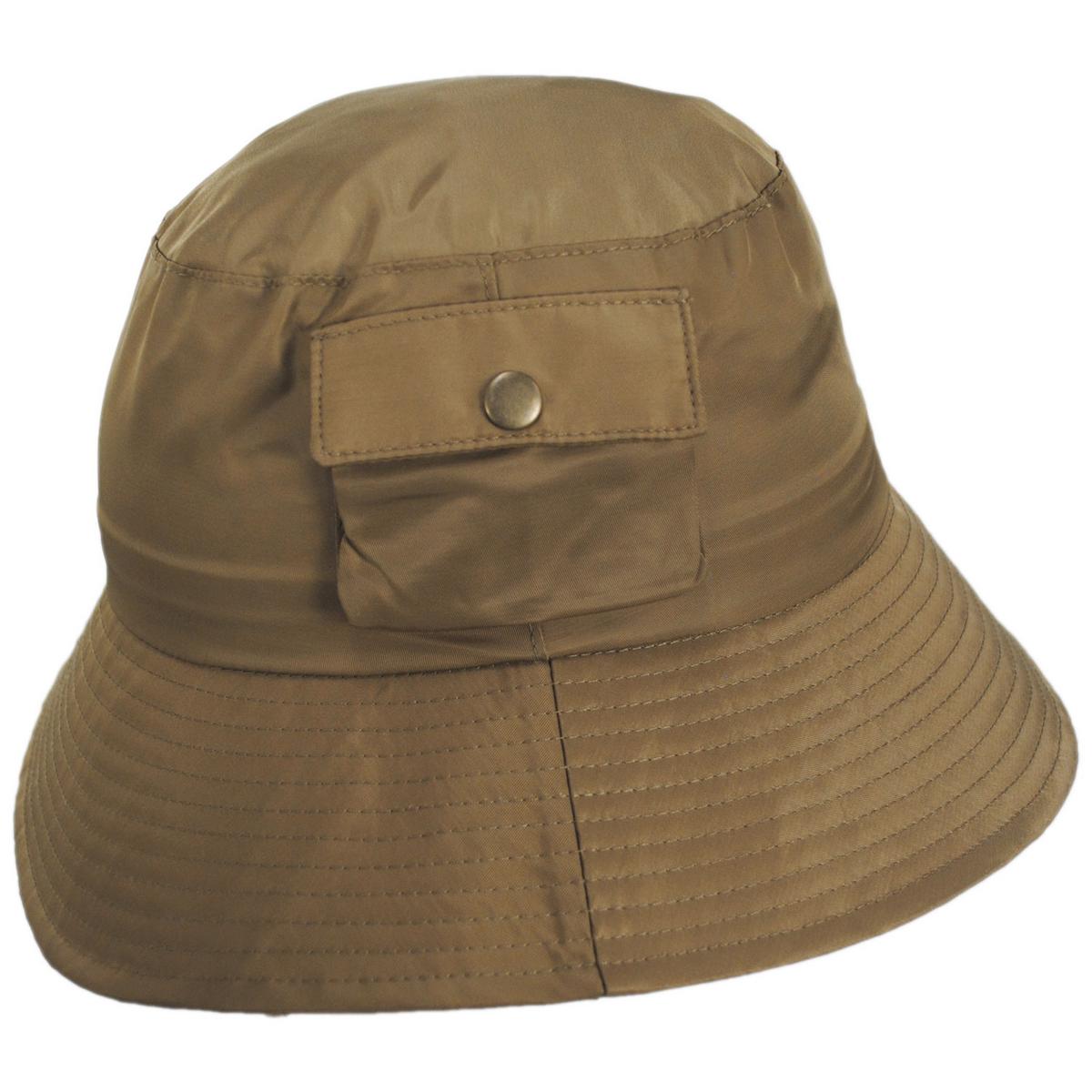 Scala | Aloma Nylon Rain Hat | 106425 | profile | KHAKI