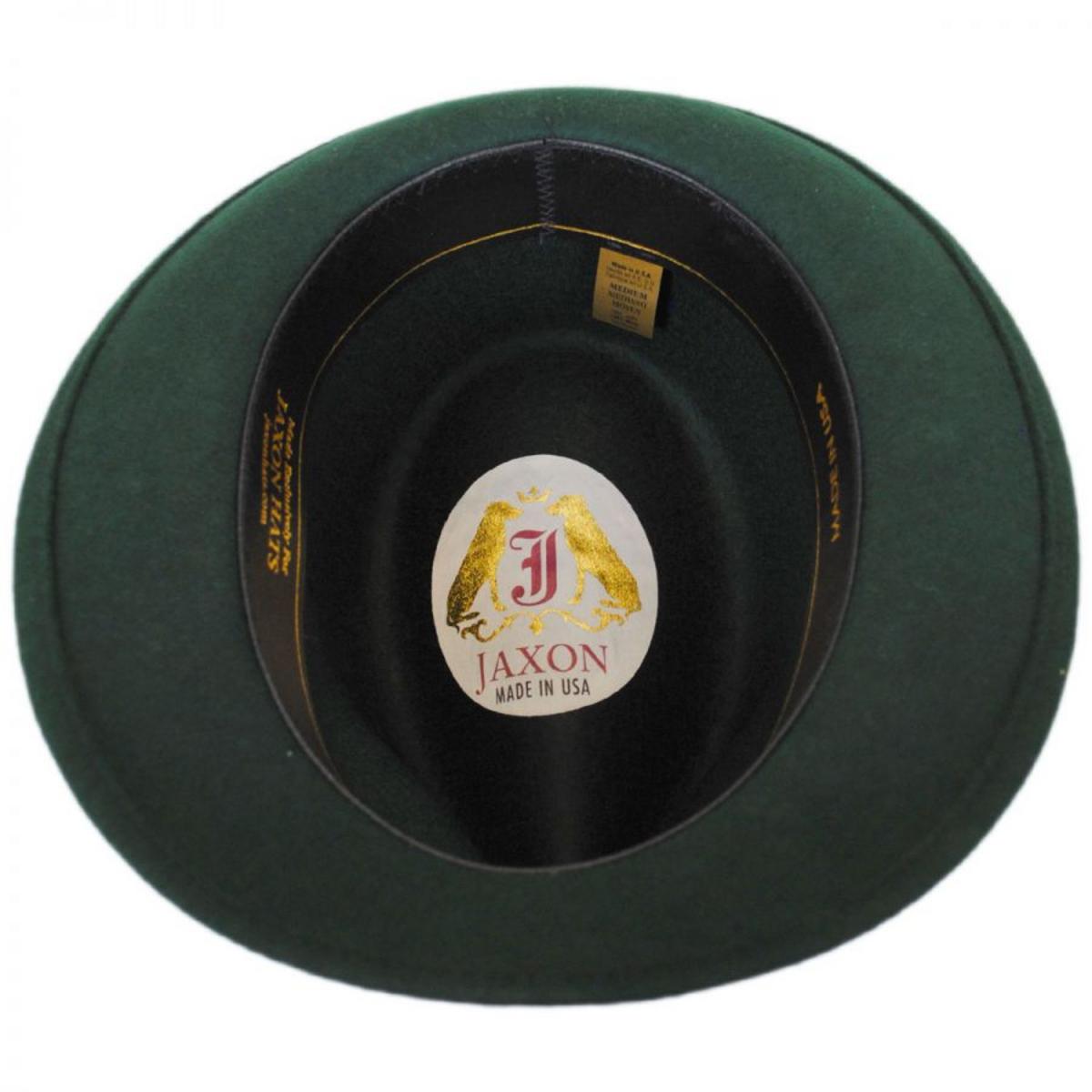 Jaxon Hats | Wholesale Made in the USA - Classics Wool Felt Bavarian Hat B2B Pre-Pack | B2B191723 | under | DARK GREEN