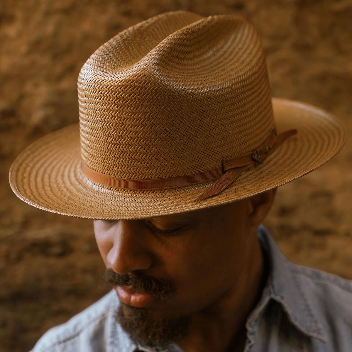 Stetson | Open Road Shantung Straw Western Hat | 127000 | lsmone | COGNAC