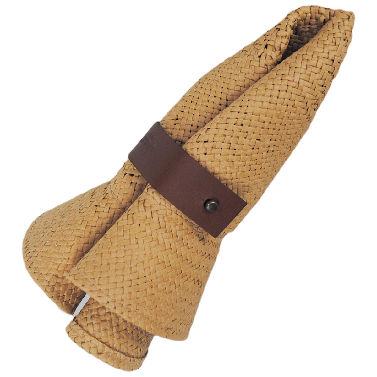 Bailey 1922 | Rayne Raindura Straw Bucket Hat | 127876 | detailone | DARK NATURAL