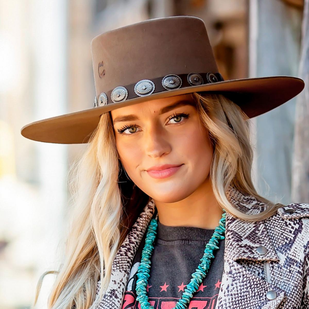 Charlie 1 Horse | High Desert Wool Felt Gambler Hat | 124992 | lsftwo | PECAN